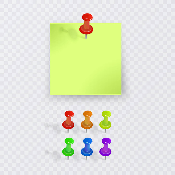 Set van verschillende vector nota papieren, kleurrijke Paper Set - Vector, afbeelding