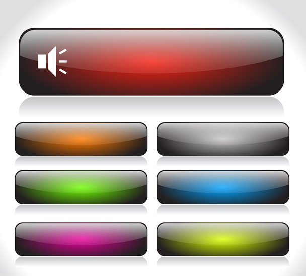 Buttons for web. Vector. - Vecteur, image