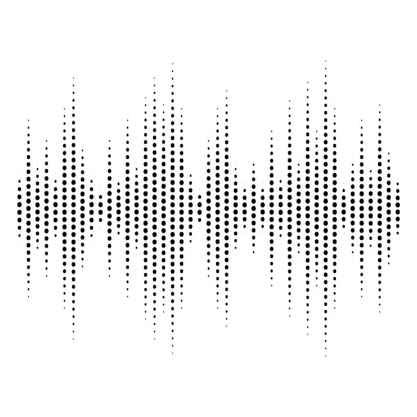 Absztrakt pontozott kiegyenlítő. Függőleges pontok. Grafikus ekvektor illusztrációja - Vektor, kép