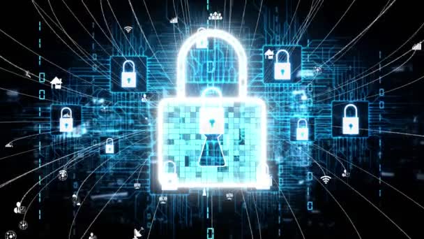 Koncepce kybernetické bezpečnosti a ochrany digitálních dat - Záběry, video