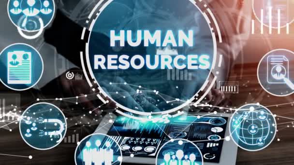 Human Resources und People Networking konzeptionell - Filmmaterial, Video