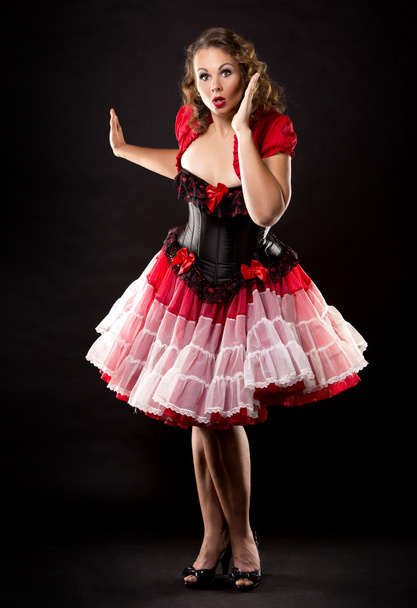 brunette pinup style - Photo, image