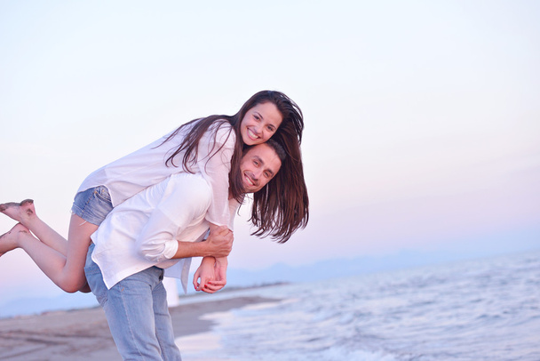 young couple  on beach have fun - Foto, immagini