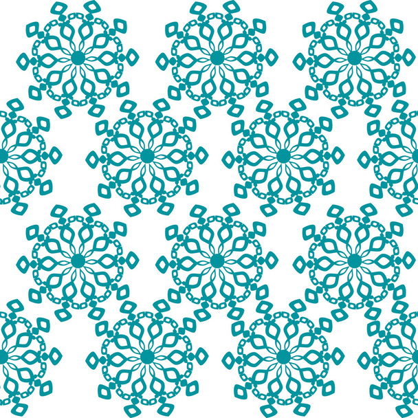 Winter background, vector seamless pattern with snowflakes - Vektori, kuva