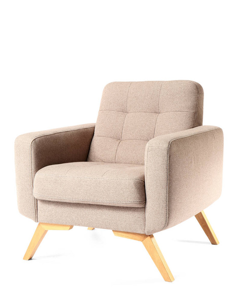 Soft armchair isolated on white - Foto, Imagem