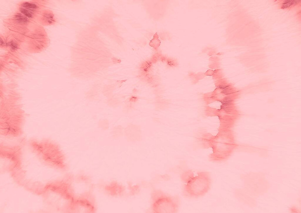 Coral Tie Dye Batik. Watercolor Paintbrush. Liquid Brush Paint. Shiny Modern Dyed.   Nude Dirty Background. Red Aquarelle Texture. Lilac Rough Art Print. Pink Brushed Silk. - Foto, Bild