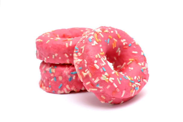 Pinkit donitsit
 - Valokuva, kuva