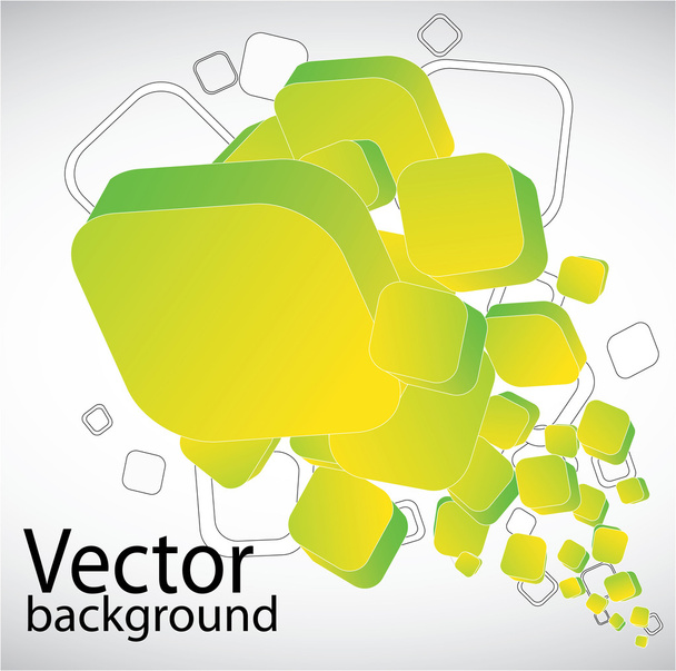Abstract colorful background from cubes - Vector, Image