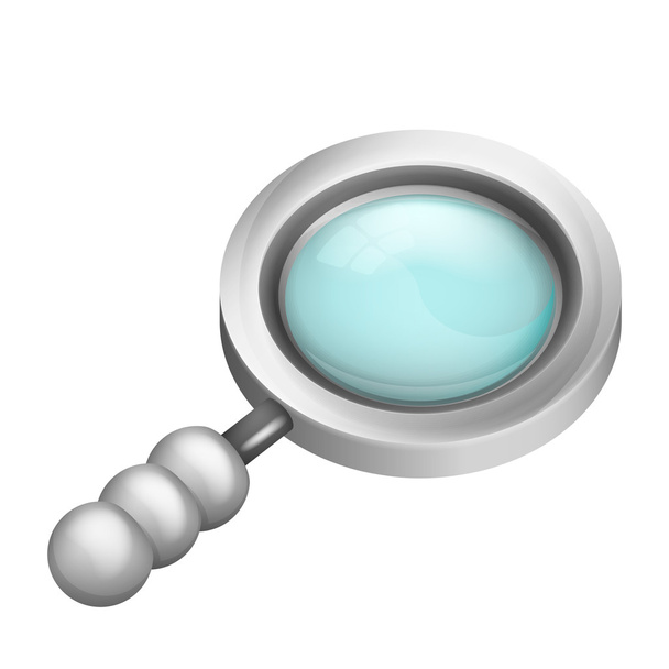 magnifying glass isometric object 3D design isolated - Vector, Image