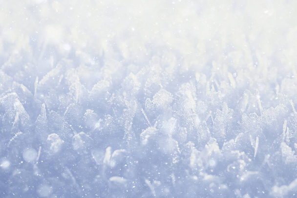 abstract winter background hoarfrost frost ice snow seasonal - Valokuva, kuva