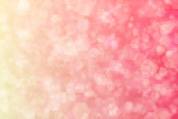Belo fundo abstrato. Gradiente rosa a bege doce e padrão em forma de hexágono. - Foto, Imagem