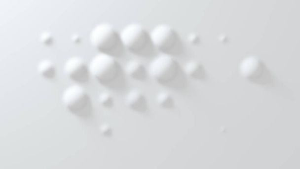 Weißer konvexer Hintergrund aus Anti-Alias-Geometrie. 3D-Darstellung - Foto, Bild