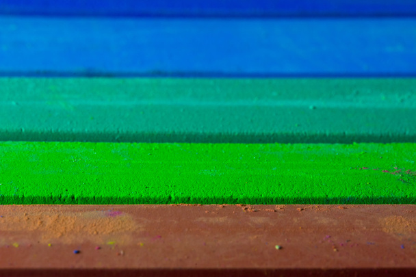 Close up of chalk sticks shot lengthwise - Photo, Image