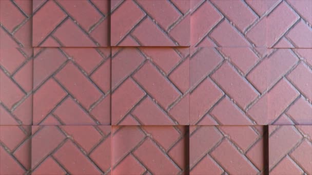mur z cegły z nisz - Materiał filmowy, wideo