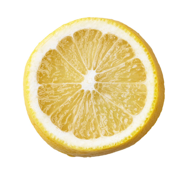  Slice of lemon isolated on a white background - 写真・画像