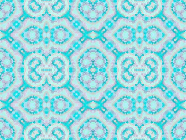 Azure Aqua Brushed Paper. White Repeating Pattern. Water Boho Watercolor. Aqua Seamless Zig Zag. Pink Modern Style. Rose Brushed Silk. Cyan Tie Dye Boho. Acid Watercolor Brush - Valokuva, kuva