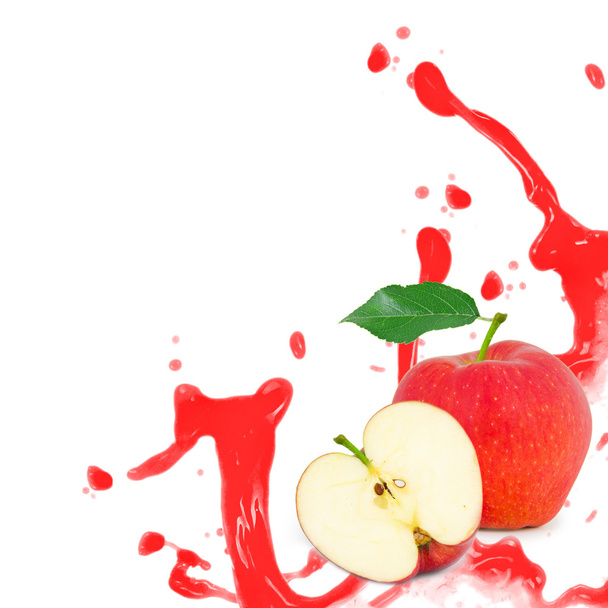Red apple splash - Fotoğraf, Görsel