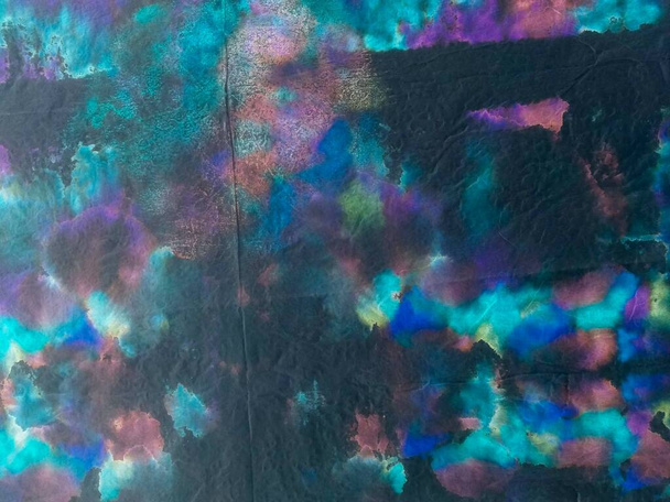 Tie Dye Neon Abstract Watercolor. Blue Stripe Neon Watercolour Texture. Shibori Dip Texture. Tie Dye Effect Pattern Grey Tie Dye Stripe Print. Multi Color Stripe Black Grunge. Red Stripe Ikat Pattern. - Fotoğraf, Görsel