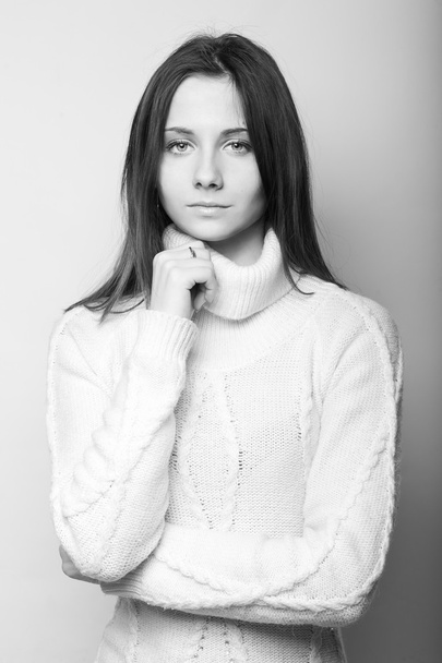Portrait of a beautiful female model - Foto, Imagen