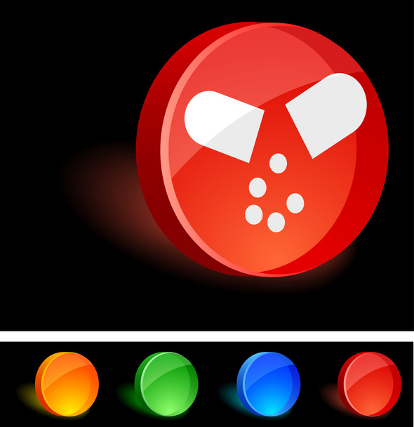 Pill Icon. - Vektor, kép