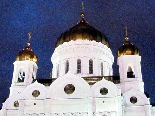  Московский собор Христа Спасителя ночью 2011
 - Фото, изображение