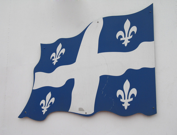 Quebec vlag teken - Foto, afbeelding