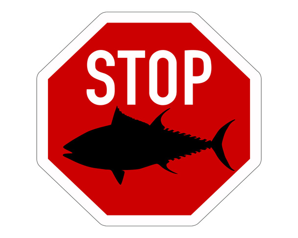 Stop sign tuna  - Vector, Image