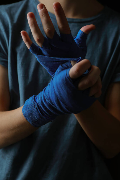 bandaging of a hand for sports - Photo, Image