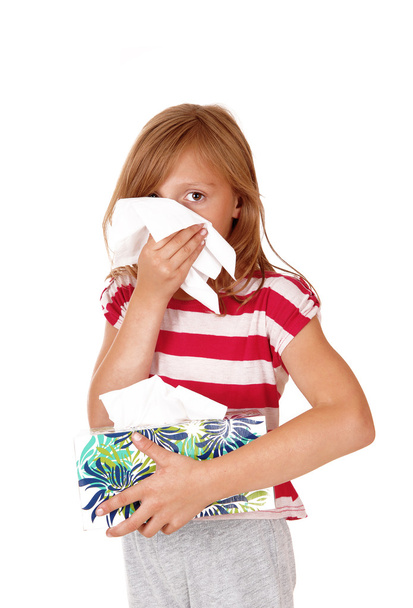 Young girl with a cold. - Photo, Image