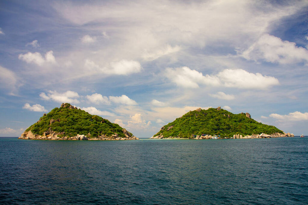 Wyspa Koh Nang Yuan i wyspa Nang Yuan w Ko Tao, Tajlandia - Zdjęcie, obraz