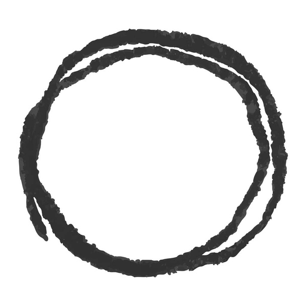 Creyon scribble textura mancha isolada no fundo branco - Vetor, Imagem
