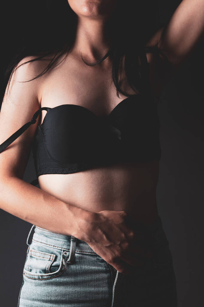 young woman posing in bras and pants - Photo, Image