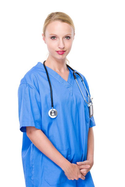 Female doctor with stethoscope - Valokuva, kuva