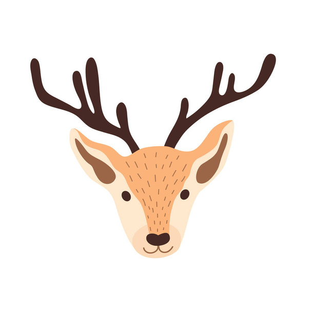 Deer head vector illustration - Вектор, зображення