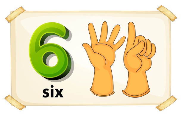Number six - Vector, Image