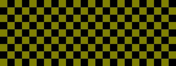 Šachovnicový nápis. Černé a olivové barvy šachovnice. Malé čtverce, malé buňky. Šachovnice, textura šachovnice. Vzorec čtverců. Pozadí. Opakovatelná textura. - Fotografie, Obrázek