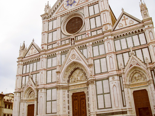 ретро виглядати церква Санта-Кроче у Флоренції - Фото, зображення