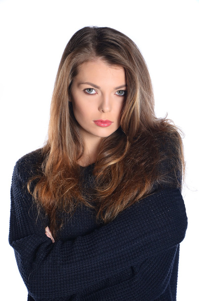 Young woman in sweater - Zdjęcie, obraz