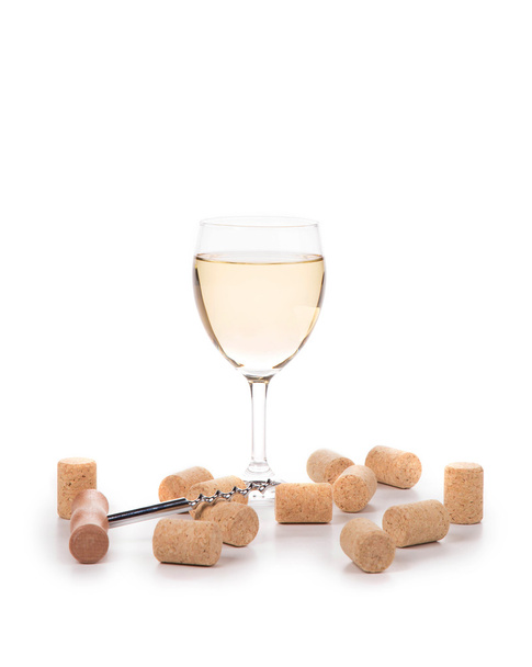 Gentle white wine composition.  - Foto, Imagen