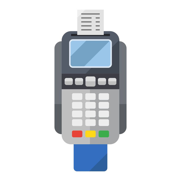 payment machine flat clipart vector illustration - Vector, Image