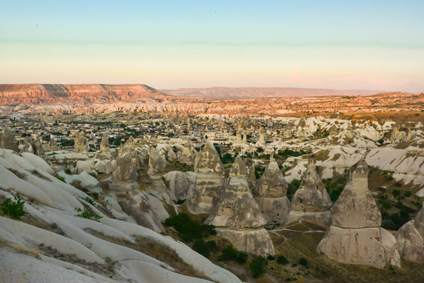 Beautiful mountains of bizarre form located in the heart of Cappadocia - Zdjęcie, obraz