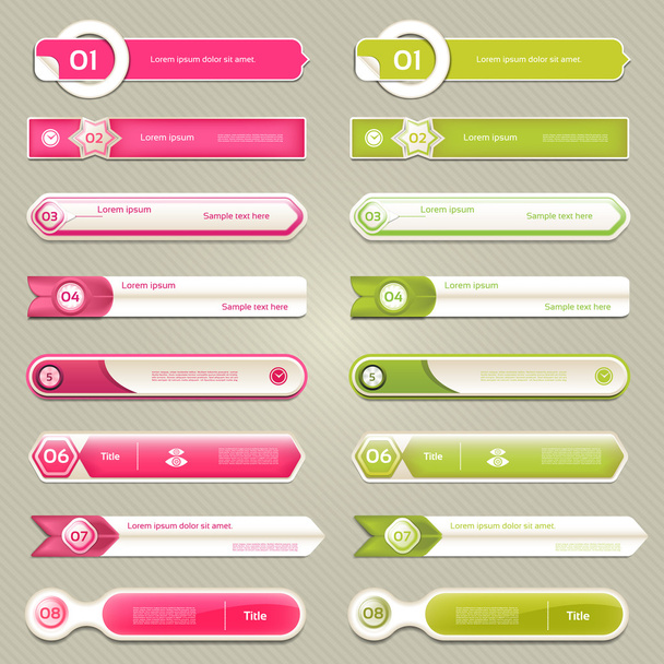 Modern infographics options banner. Vector illustration. can be used for workflow layout, diagram, number options, web design, prints. - Vector, Image