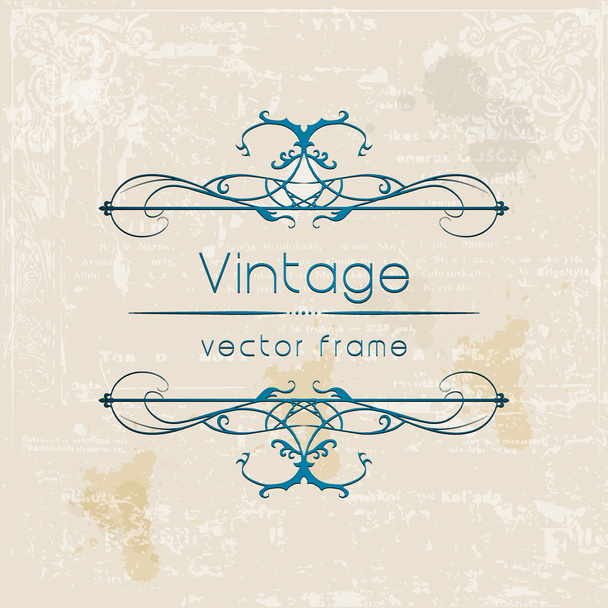 Vintage floral frame. - Vektor, obrázek