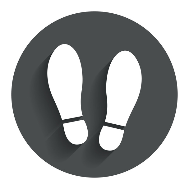 Imprint shoes sign icon. Shoe print symbol - Vector, Image