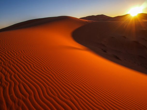 サハラ砂漠の砂丘 - 写真・画像
