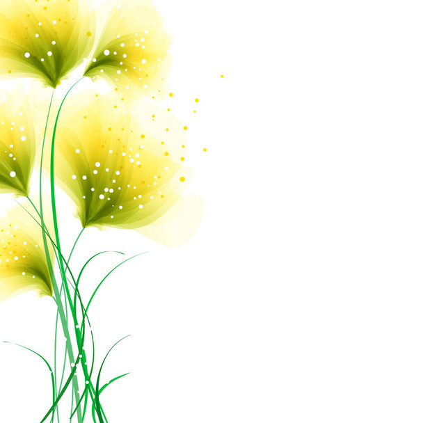 Vector background with pastel flowers - Vektor, kép