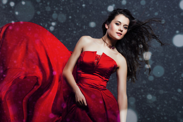 Reina de la nieve, retrato creativo de primer plano
 - Foto, Imagen