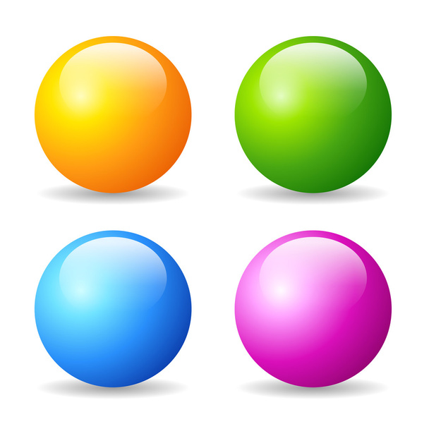 Glossy balls - Vector, imagen