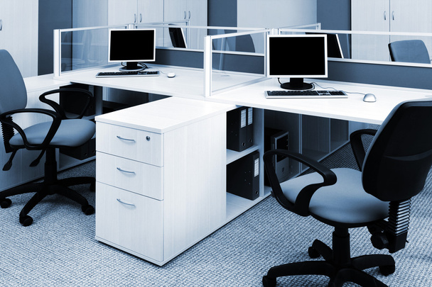 Computers on the desks - Foto, Imagen