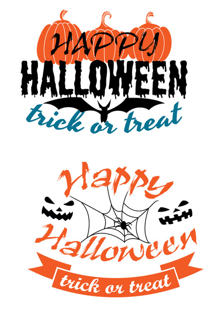 Halloween holiday party banners  - Vector, Image
